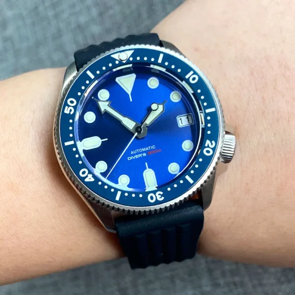 37mm-skx-steel-diver-mechanical-watches-sunburst-blue-waffle-rubber-bracelet-green-luminous-markers-3-8-1-webp