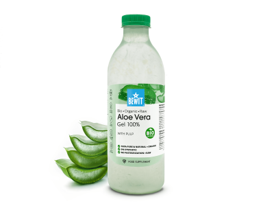 Aloe Vera żel z miąższem, BIO RAW