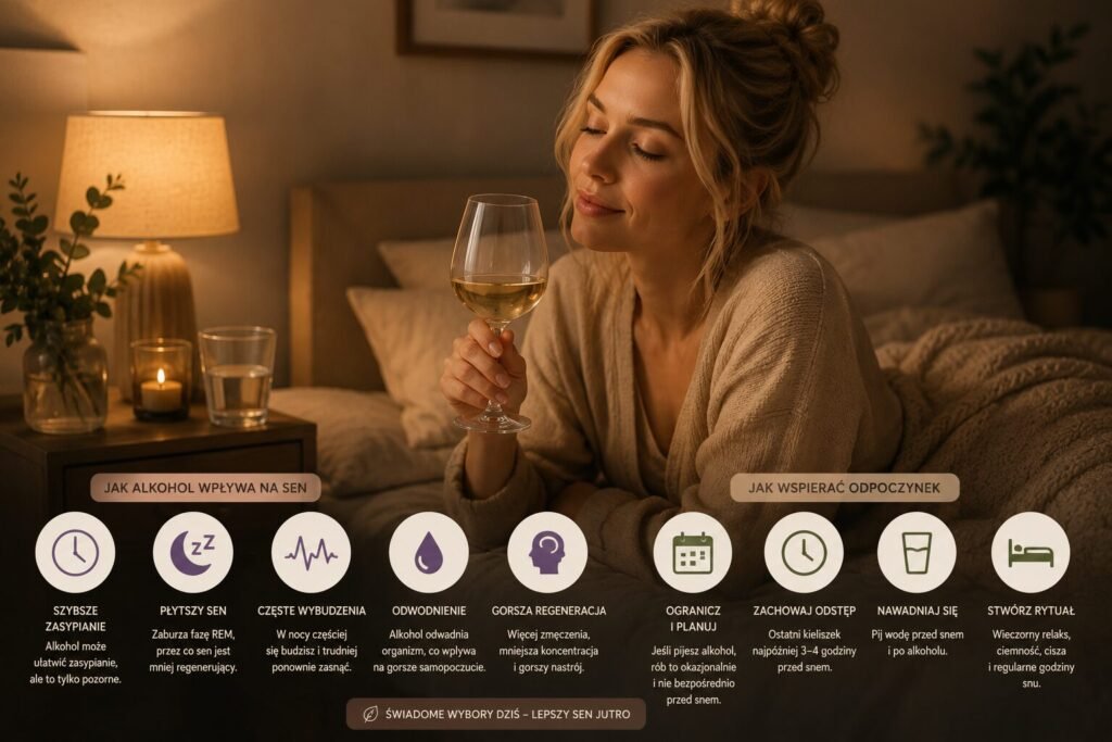 Alkohol a regeneracja: jak wpływa na sen i odpoczynek